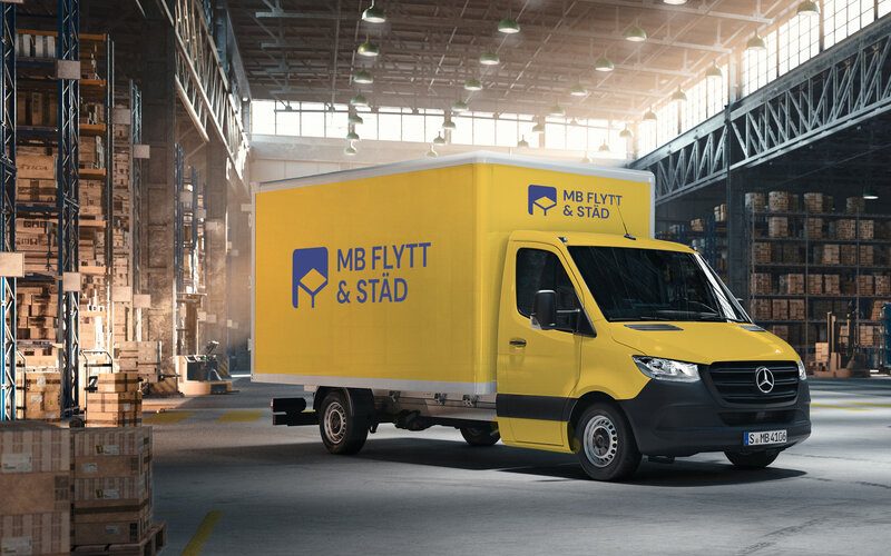 Lastbil för flytt i Malmö